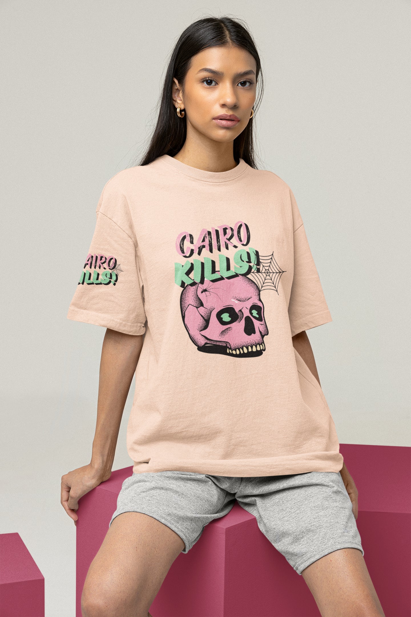 Oversized Hoodie - Cairo Kills T-shirt